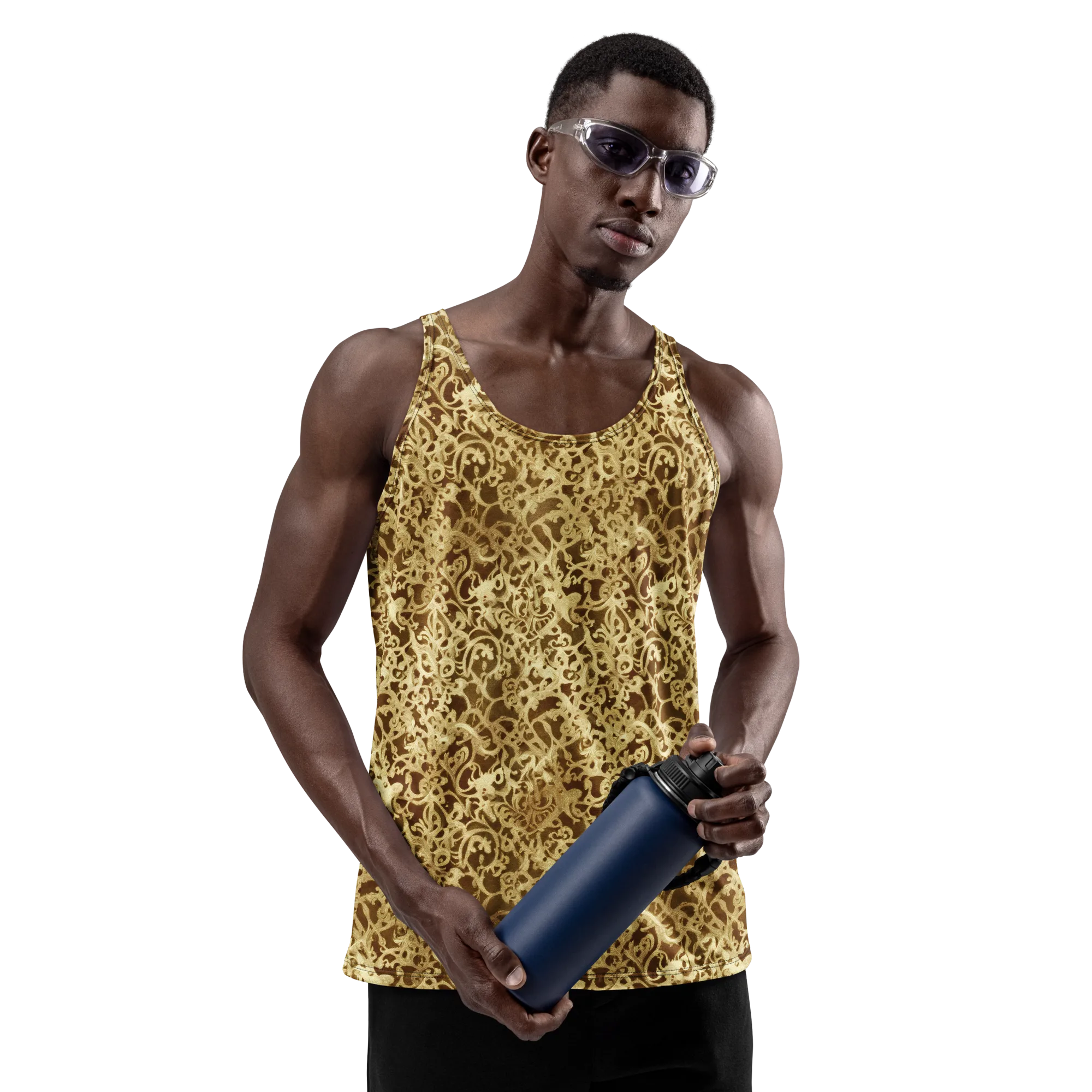 Gilded Baroque on Men's Tank Top — Front