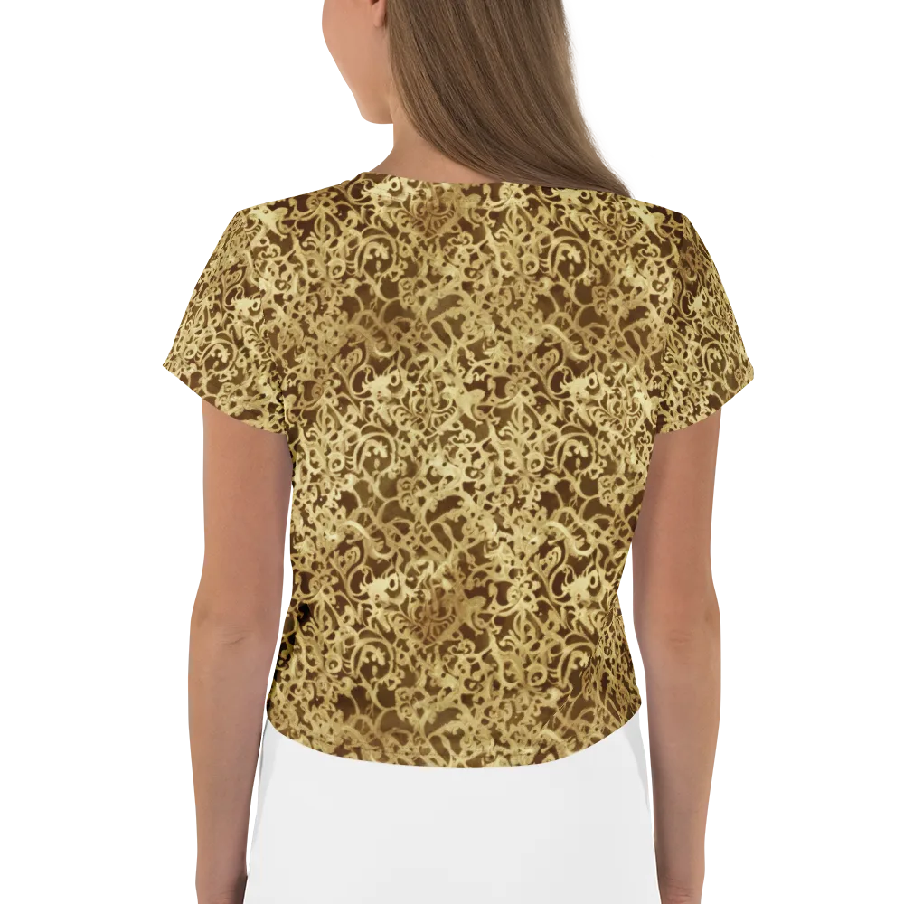 Gilded Baroque on Crop Tee — Back