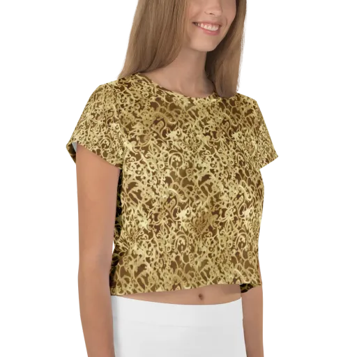 Gilded Baroque on a Crop Tee