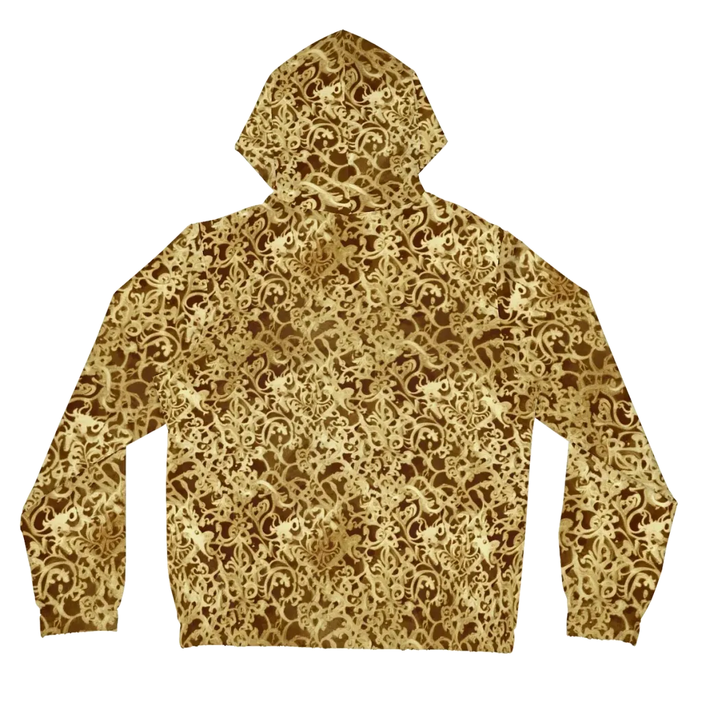 Gilded Baroque on Women's Full-Zip Hoodie — Back