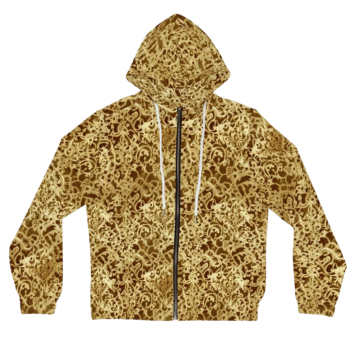 Gilded Baroque on Women's Full-Zip Hoodie — Front