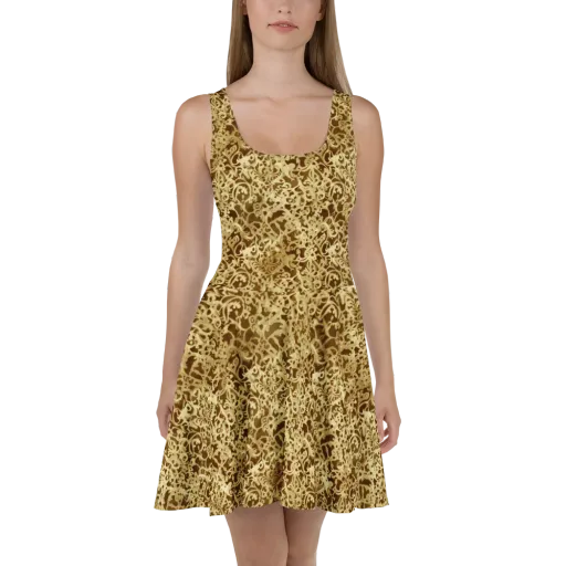 Gilded Baroque on a Skater Dress