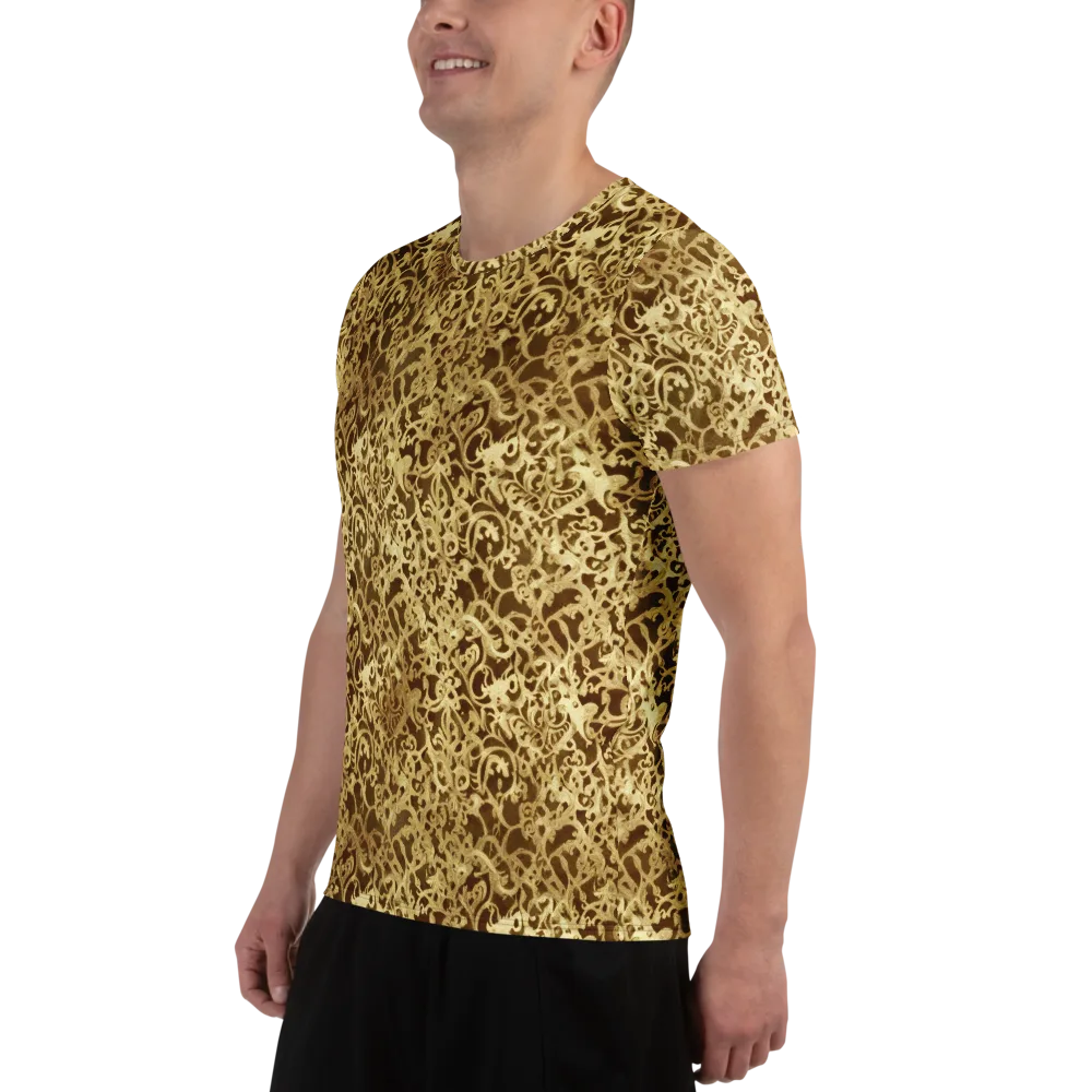 Gilded Baroque on Men's Athletic T-Shirt — Left