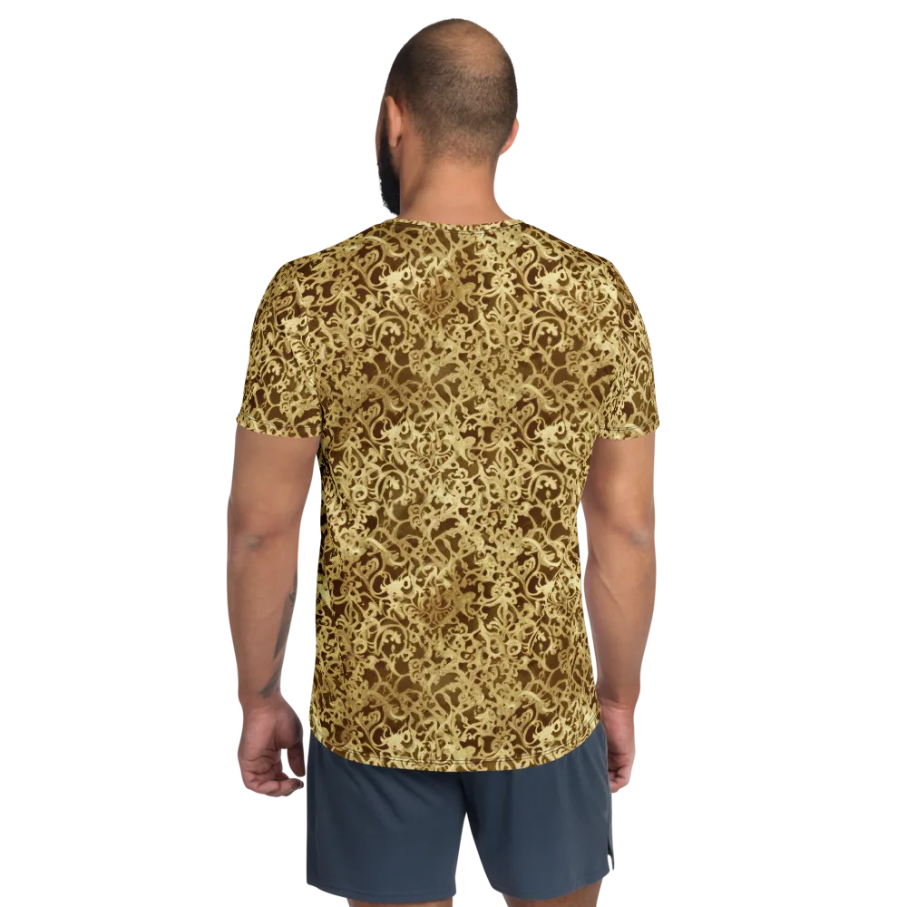 Gilded Baroque on Men's Athletic T-Shirt — Back