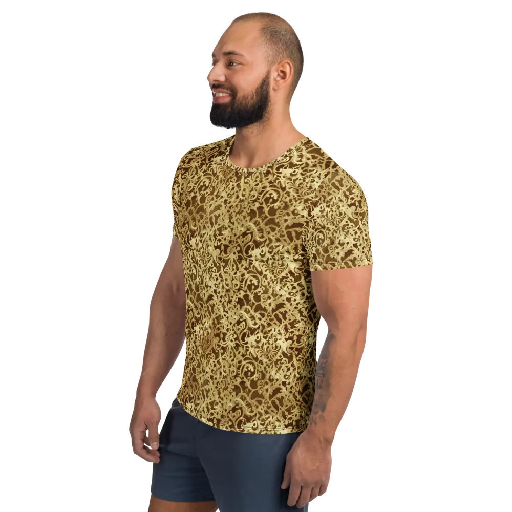 Gilded Baroque on Men's Athletic T-Shirt — Left