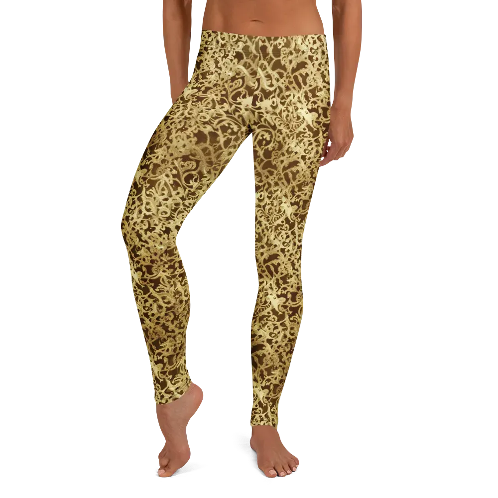 Gilded Baroque on Leggings — Front