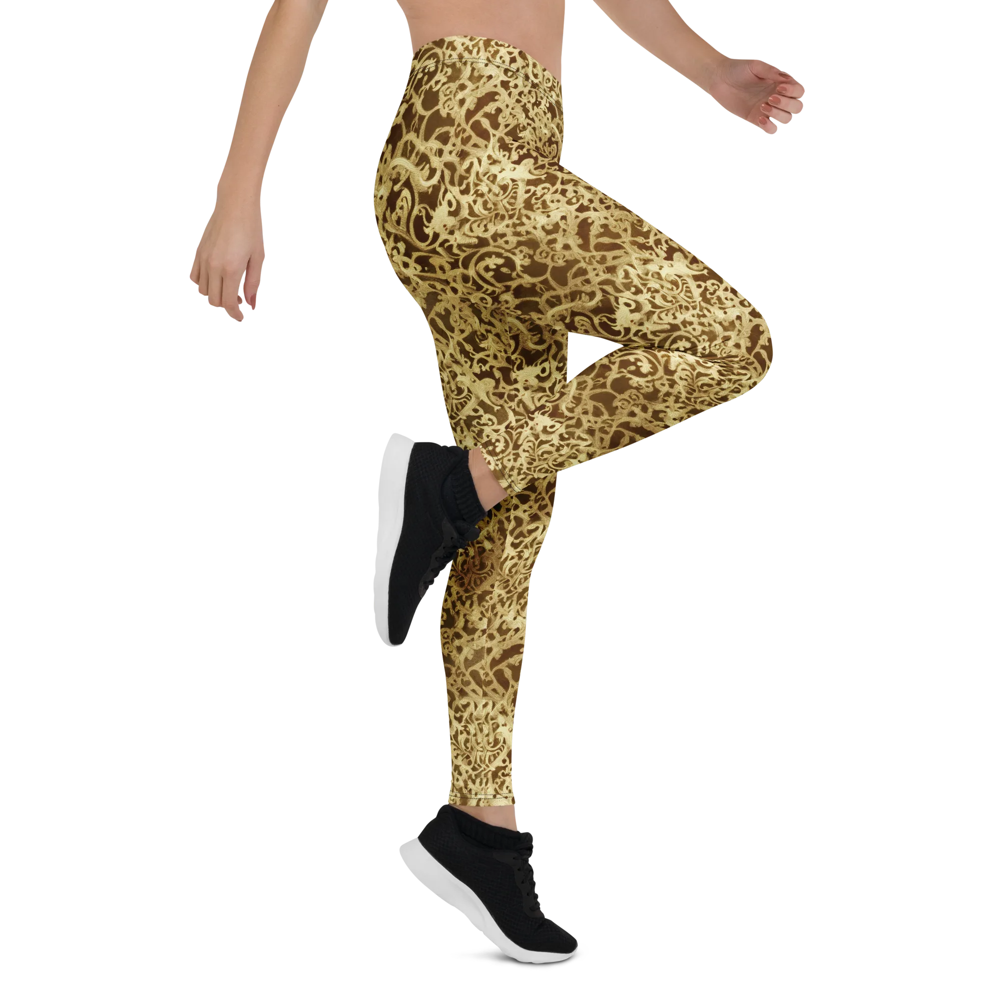 Gilded Baroque on Leggings — Right