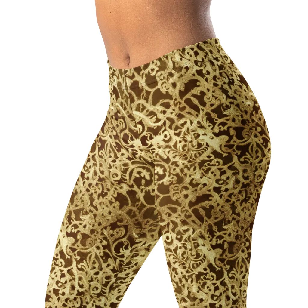 Gilded Baroque on Leggings — Left Front