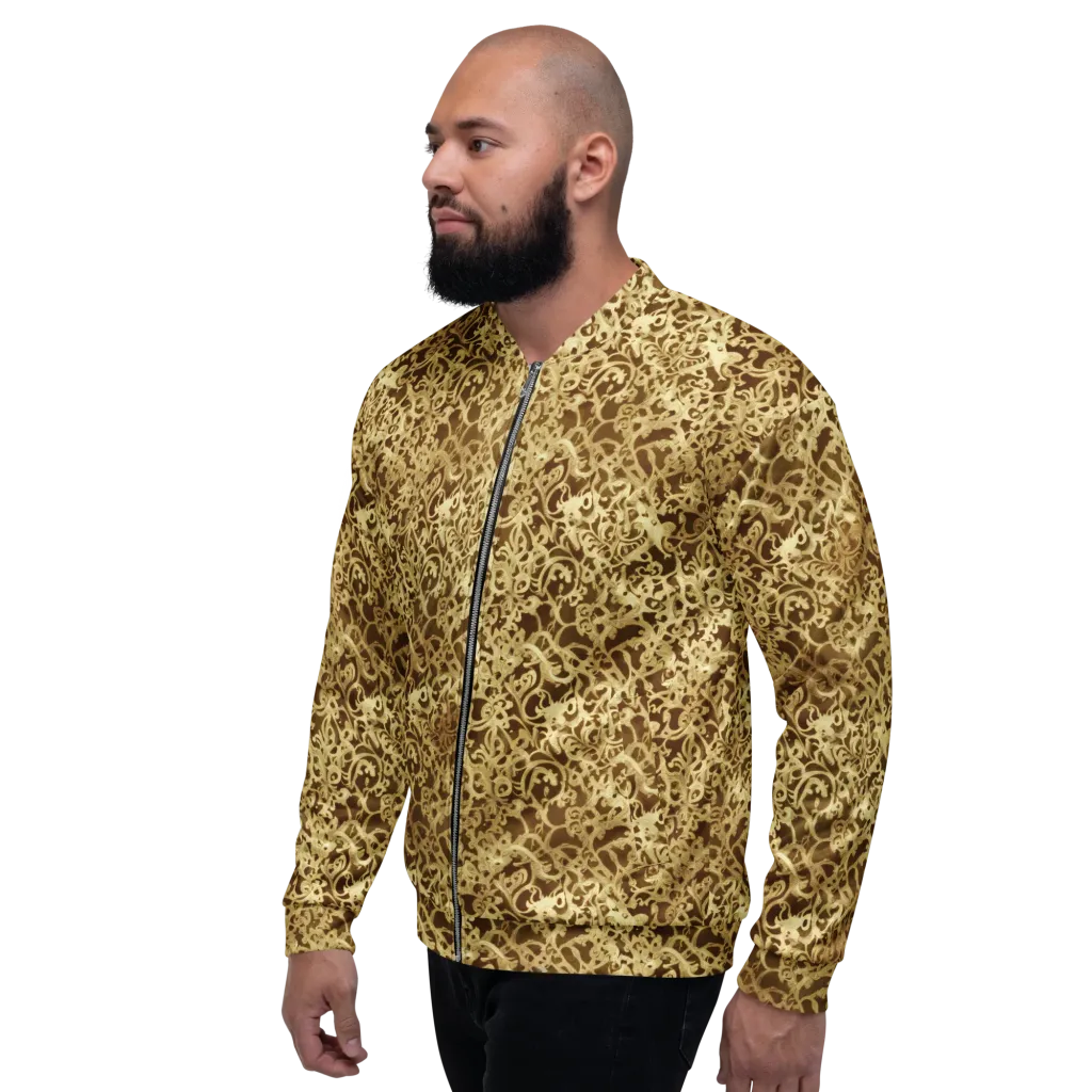 Gilded Baroque on Bomber Jacket — Left