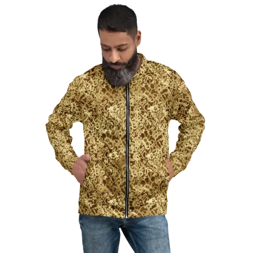 Gilded Baroque on a Bomber Jacket