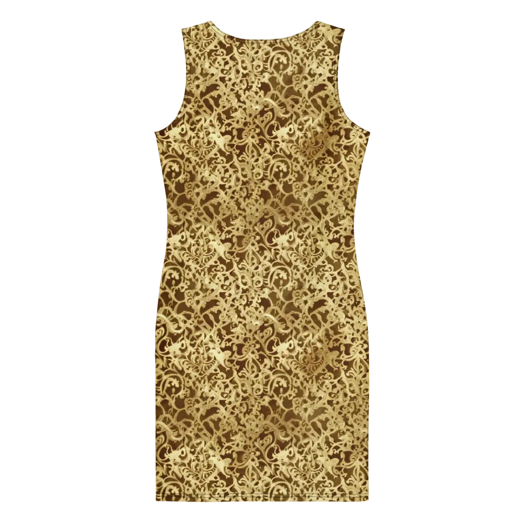 Gilded Baroque on Bodycon Dress — Back