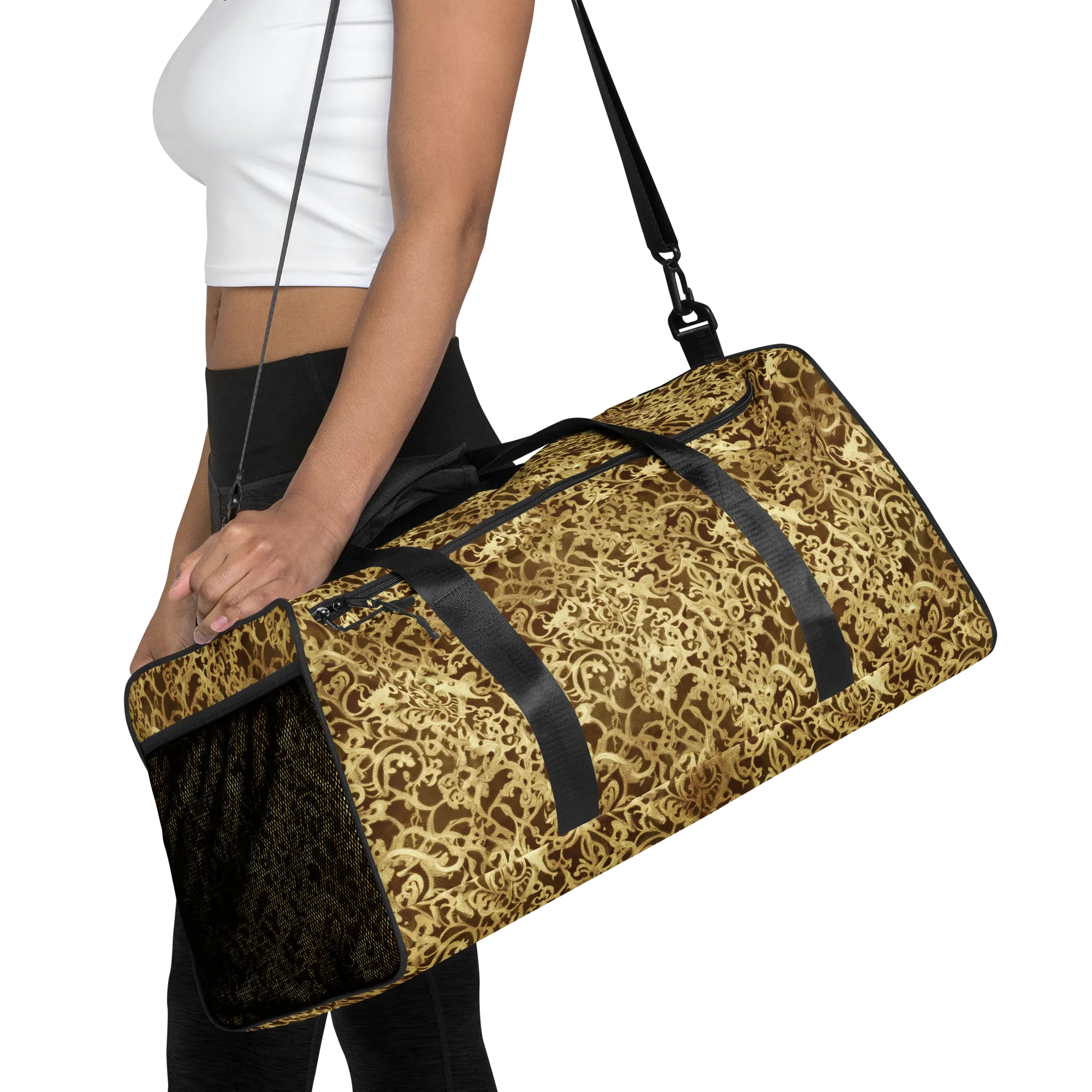 Gilded Baroque on Duffle Bag — Front