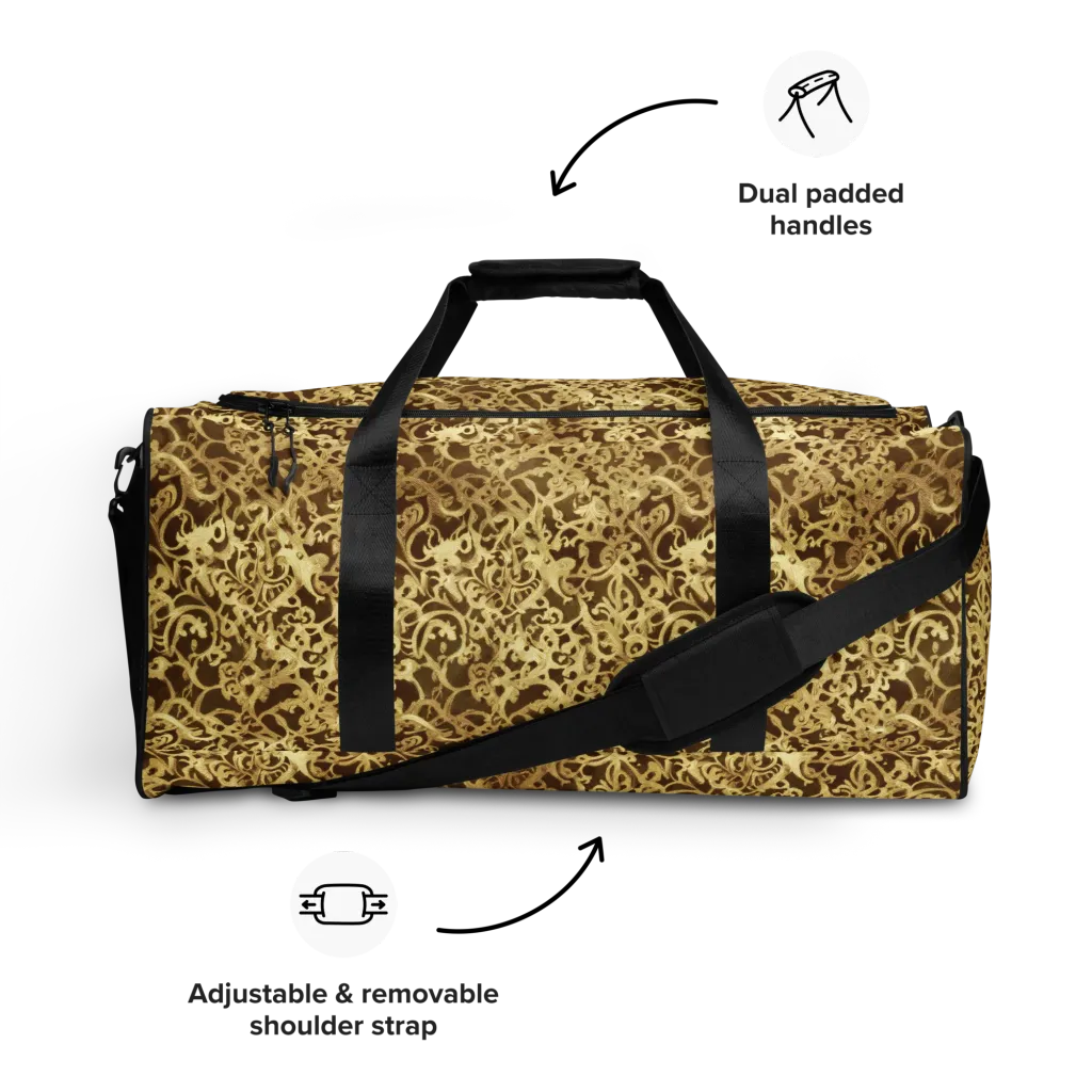 Gilded Baroque on Duffle Bag — Front