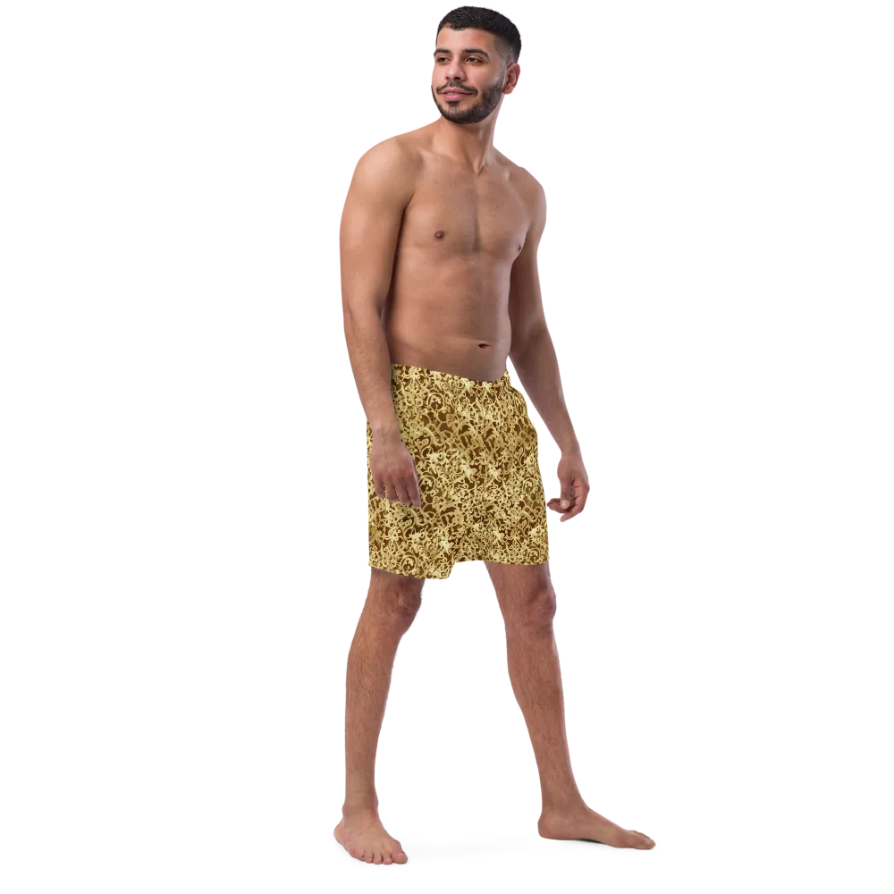 Gilded Baroque on Swim Trunks — Right Front