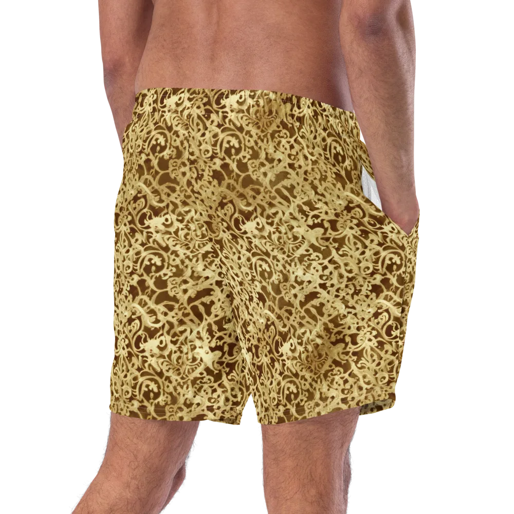 Gilded Baroque on Swim Trunks — Right Back