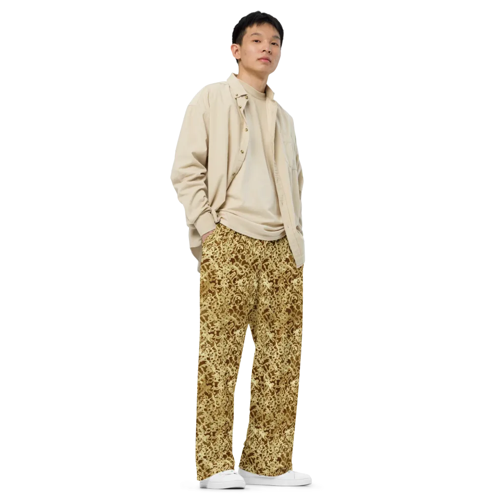 Gilded Baroque on Wide-Leg Pants — Right Front