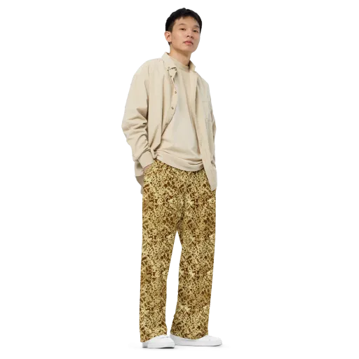 Gilded Baroque on a Wide-Leg Pants