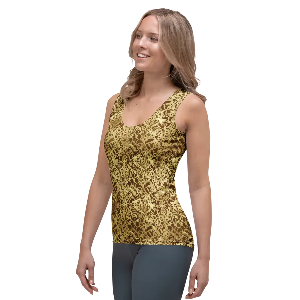 Gilded Baroque on Women's Tank Top — Left Front