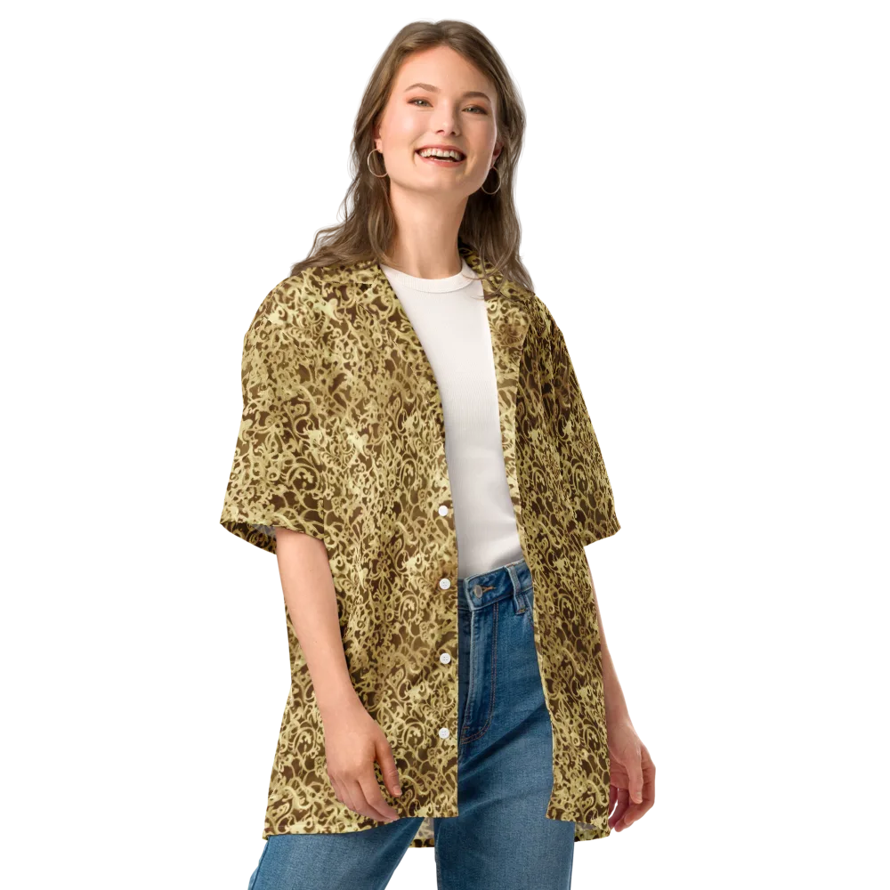 Gilded Baroque on Button Shirt — Front