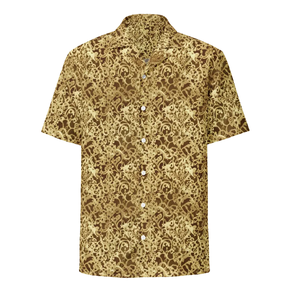 Gilded Baroque on Button Shirt — Front