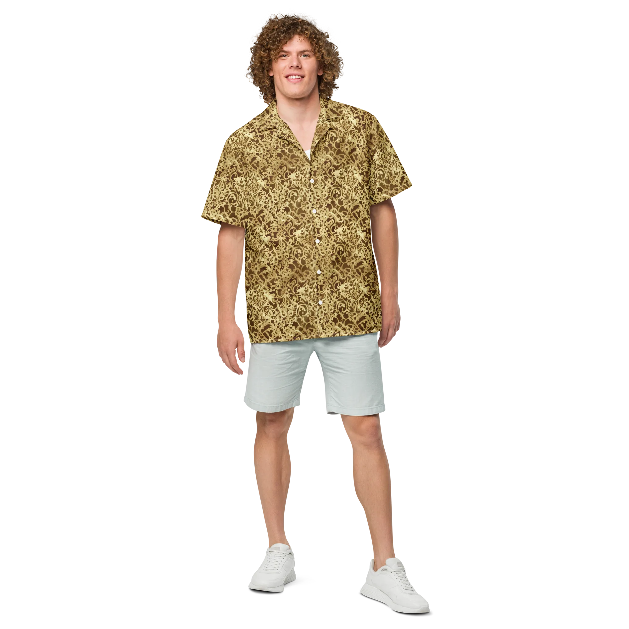 Gilded Baroque on Button Shirt — Front