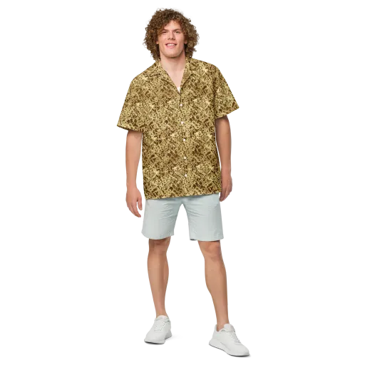 Gilded Baroque on a Button Shirt