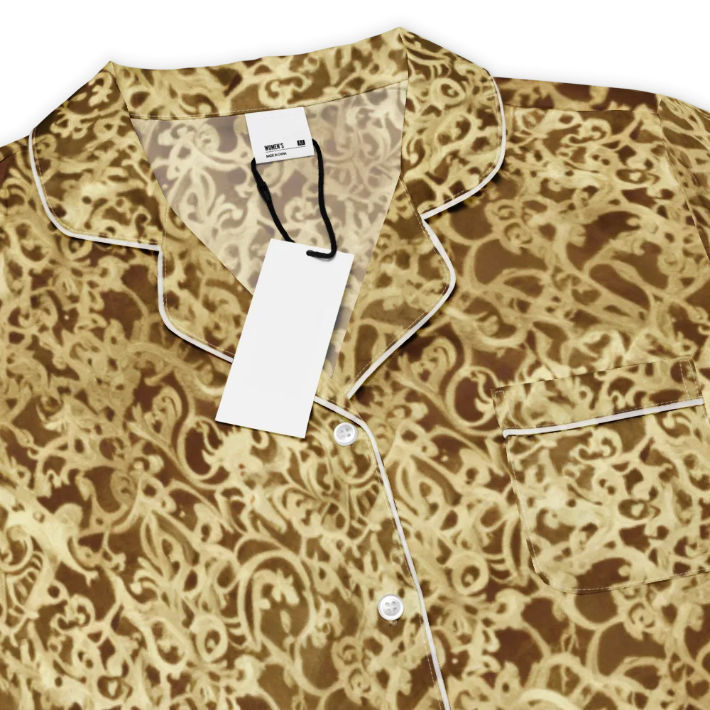 Gilded Baroque on Women's Short Sleeve Pajama Top — Product details