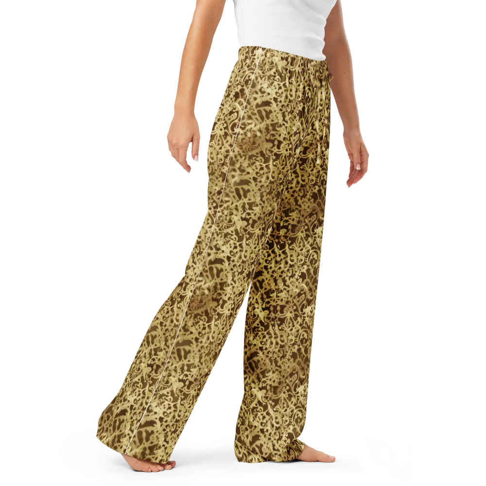 Gilded Baroque on Women's Pajama Pants — Right Front
