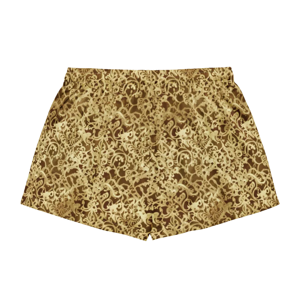 Gilded Baroque on Women's Pajama Shorts — Back