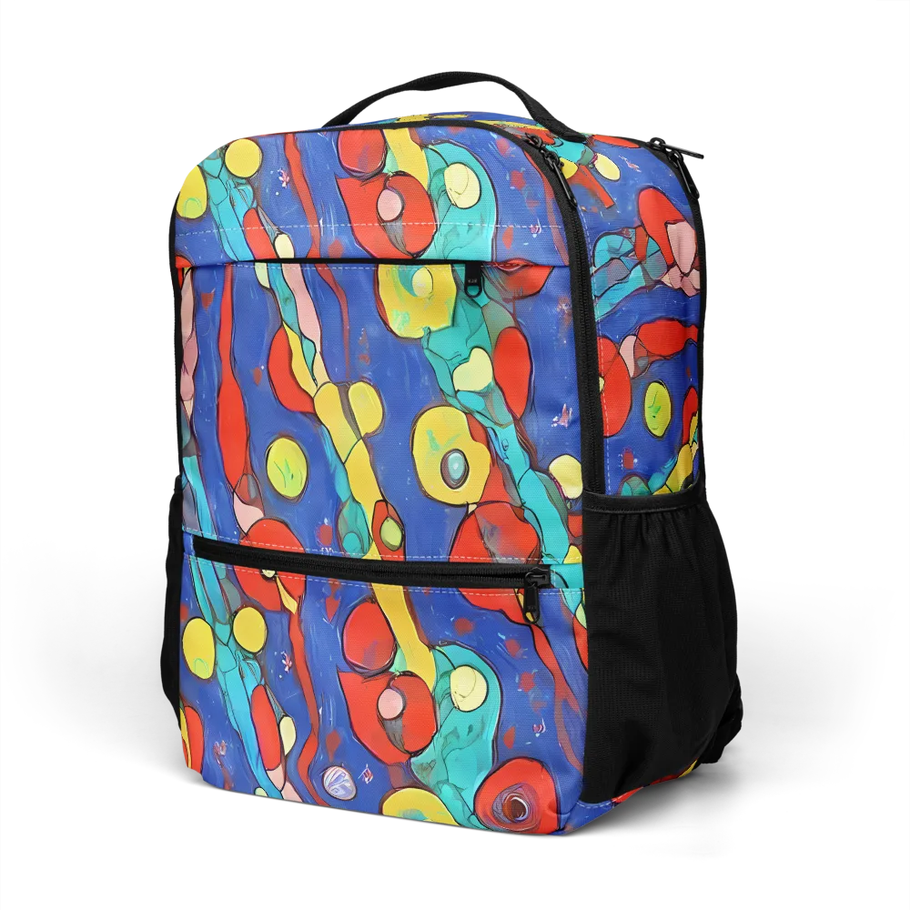 Colorwave Garden on Utility Backpack — Left Front