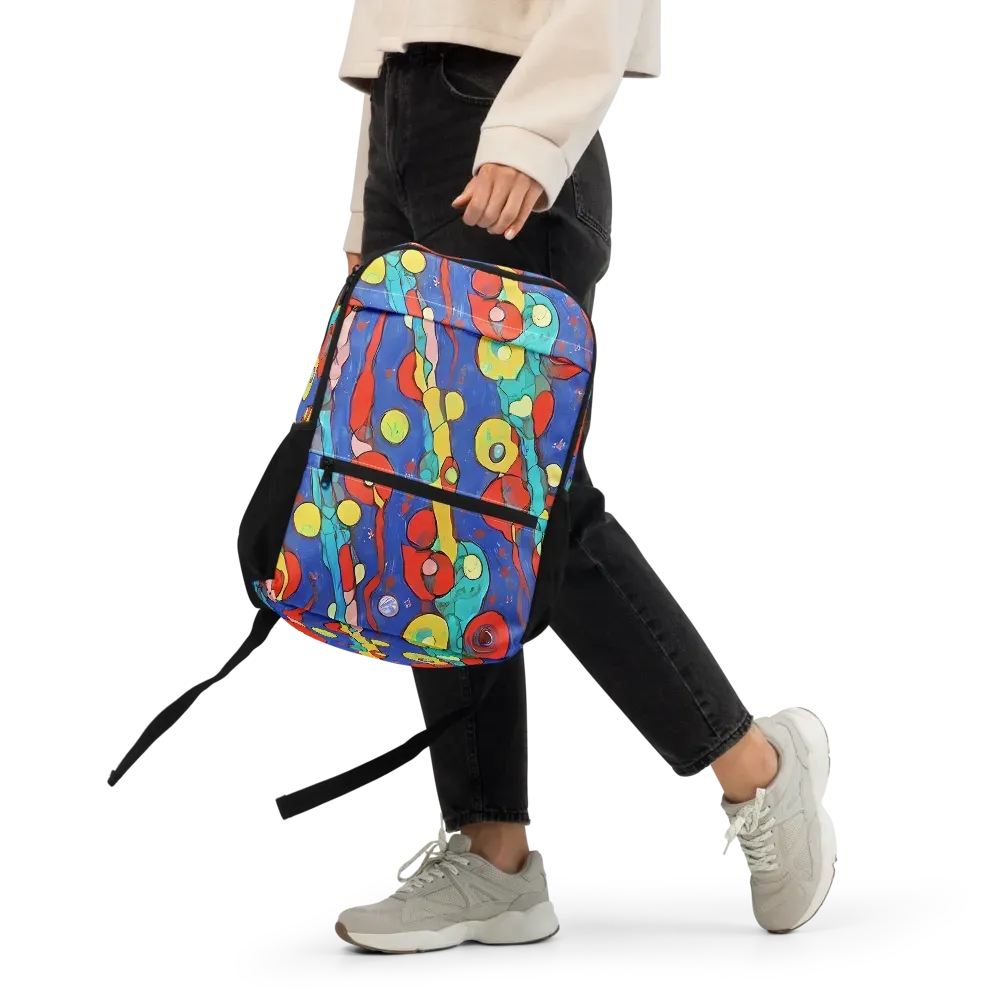 Colorwave Garden on Utility Backpack — Front