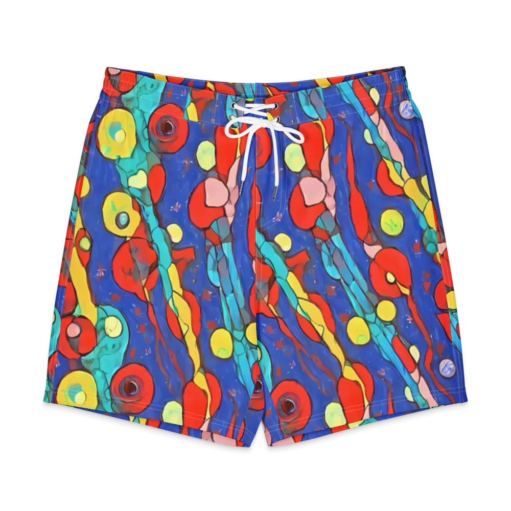 Colorwave Garden on Men's Board Shorts — Front