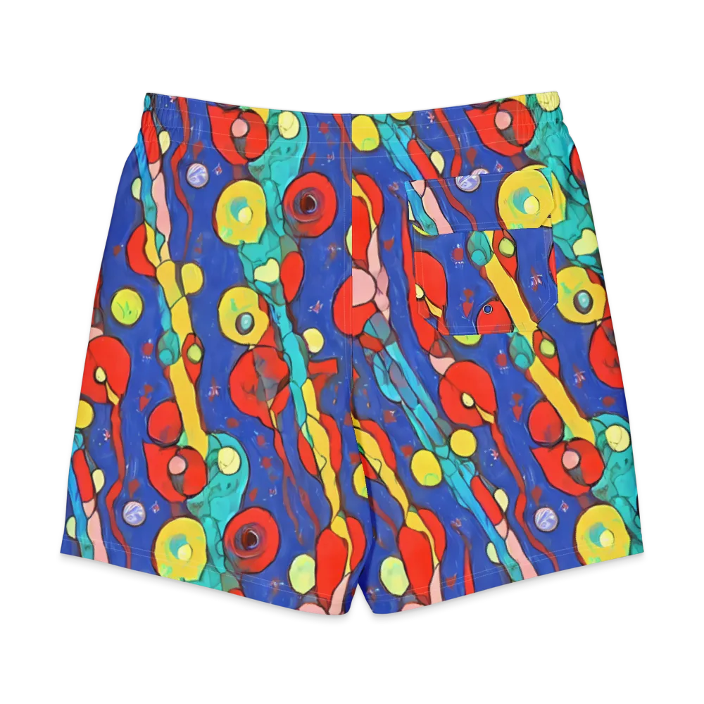 Colorwave Garden on Men's Board Shorts — Back