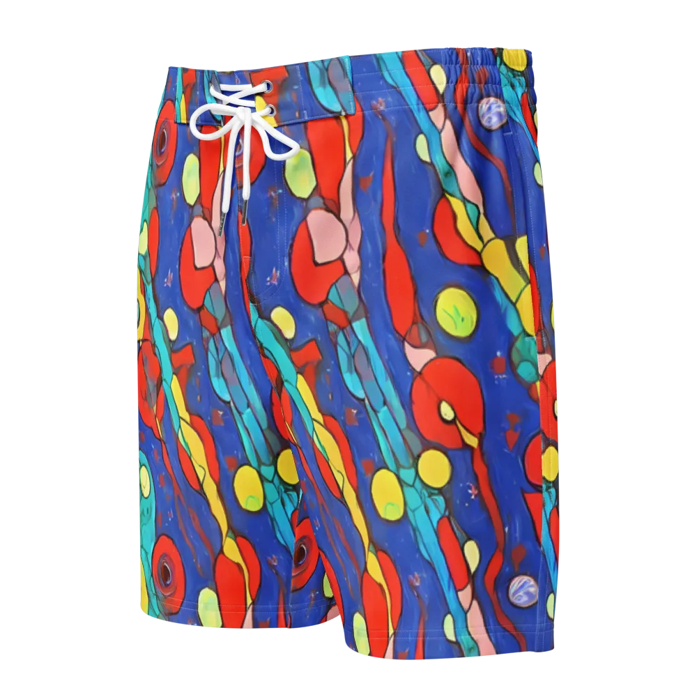 Colorwave Garden on Men's Board Shorts — Front