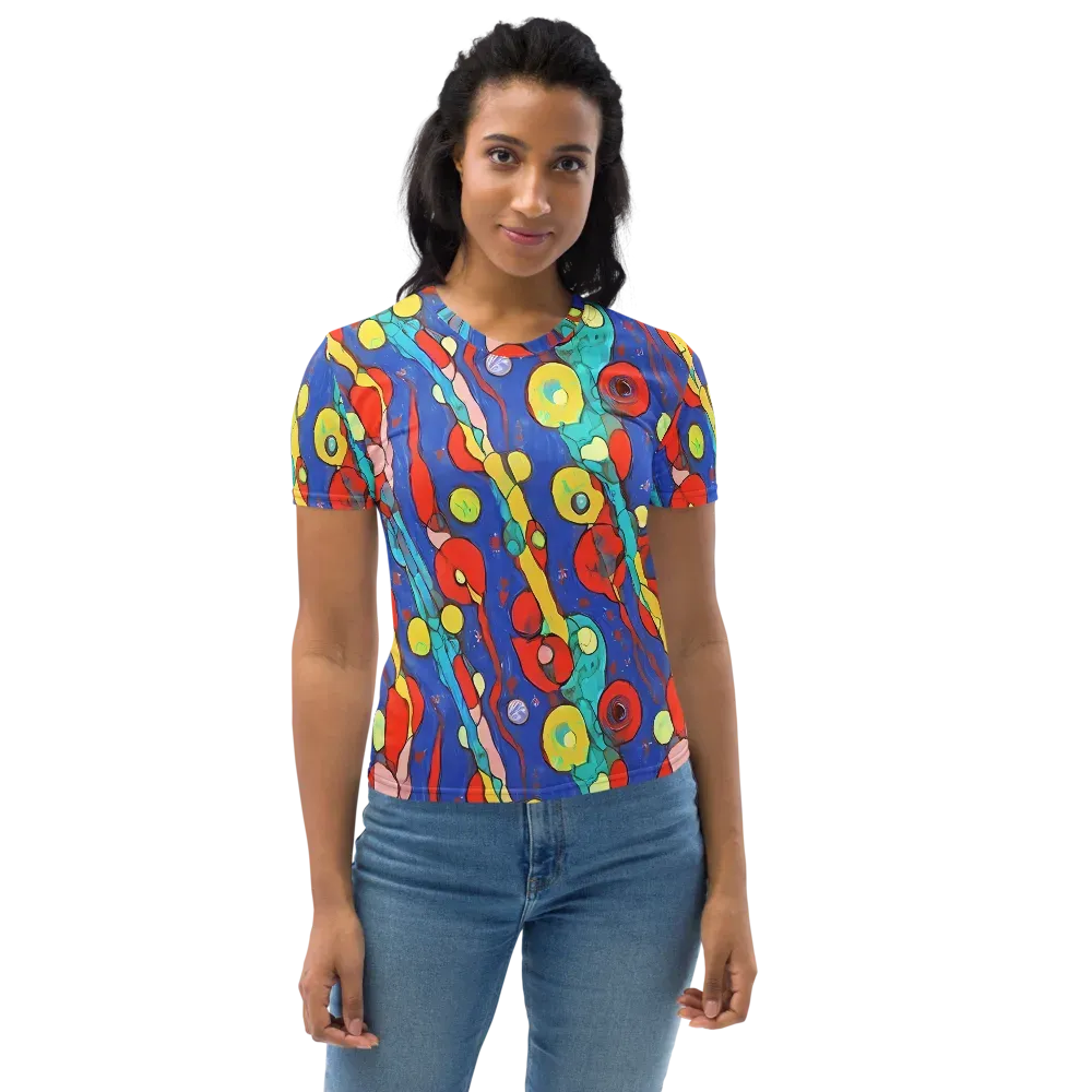 Colorwave Garden on Women's Crew Neck T-Shirt — Front