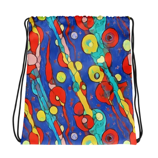 Colorwave Garden on a Drawstring Bag