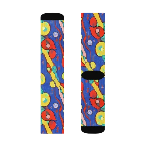 Colorwave Garden on a Socks