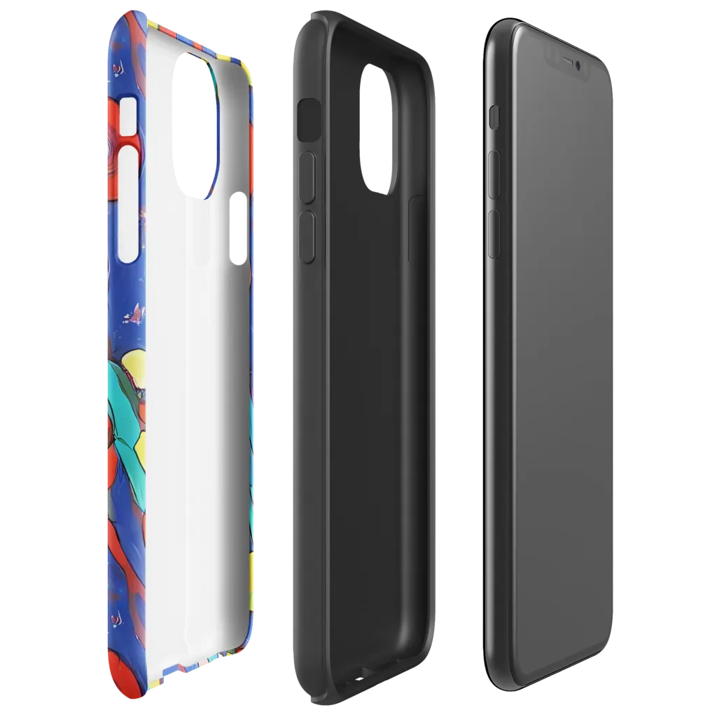 Colorwave Garden on Tough Case for iPhone® — Right