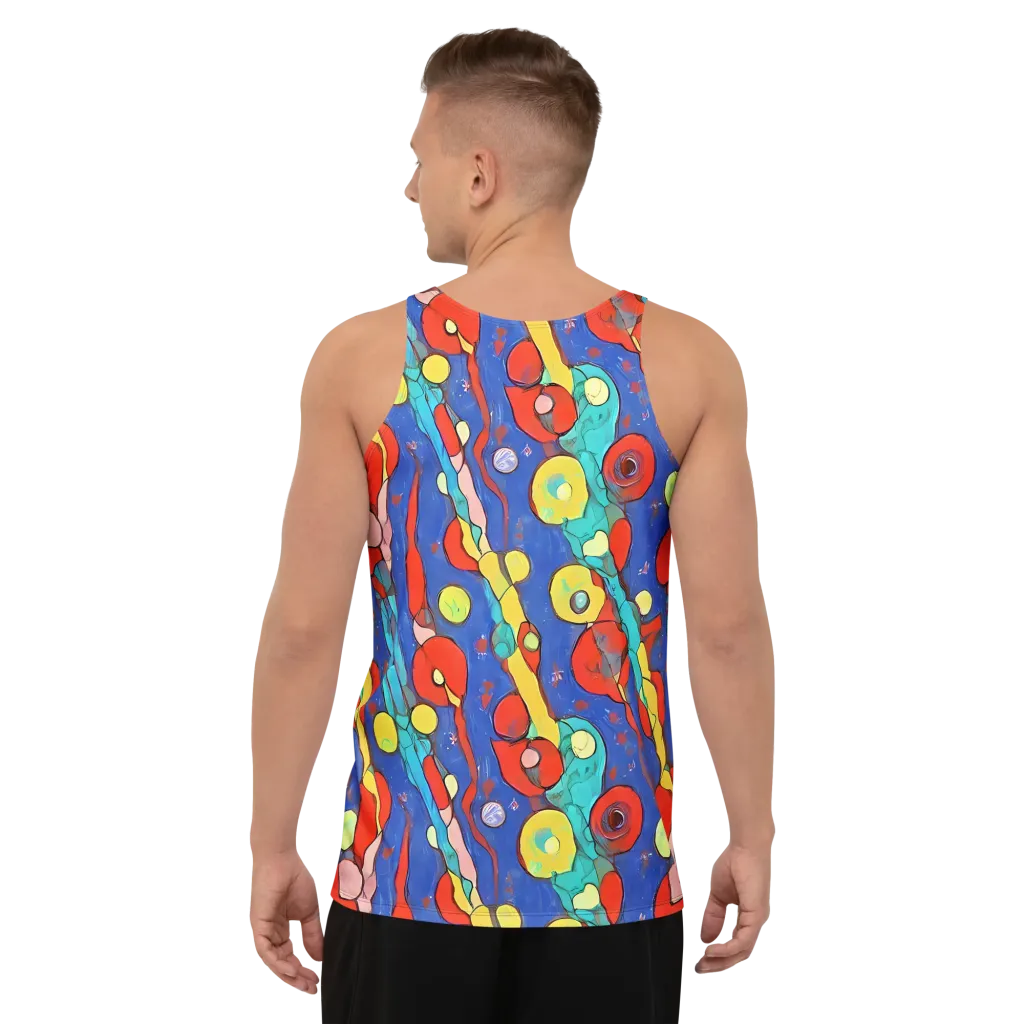 Colorwave Garden on Men's Tank Top — Back