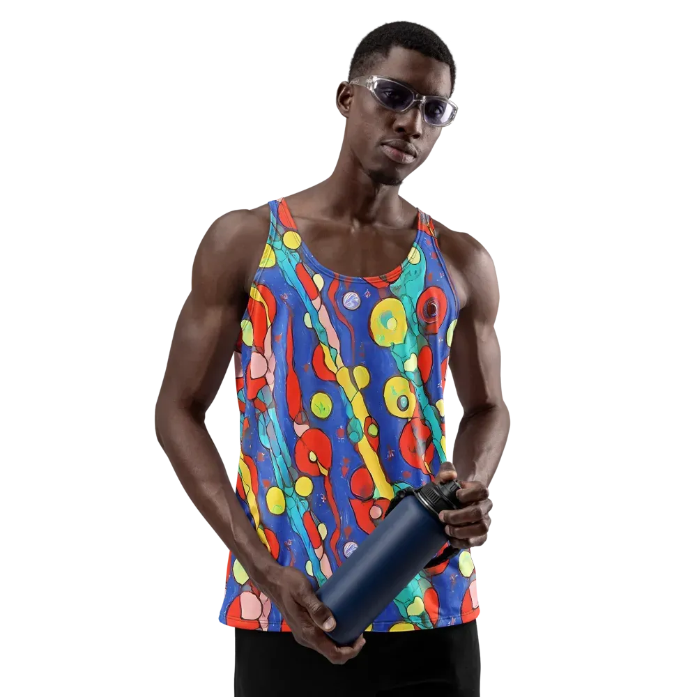 Colorwave Garden on Men's Tank Top — Front