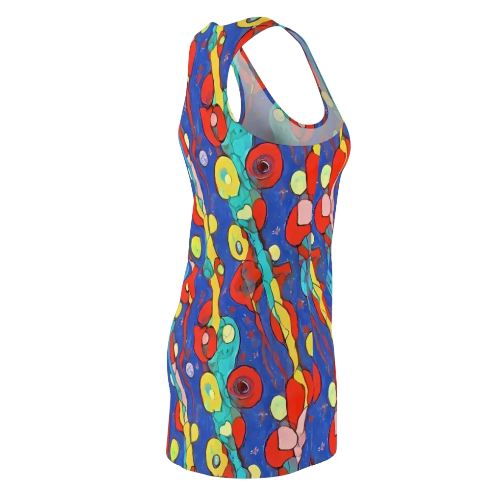 Colorwave Garden on Racerback Dress — Back Side
