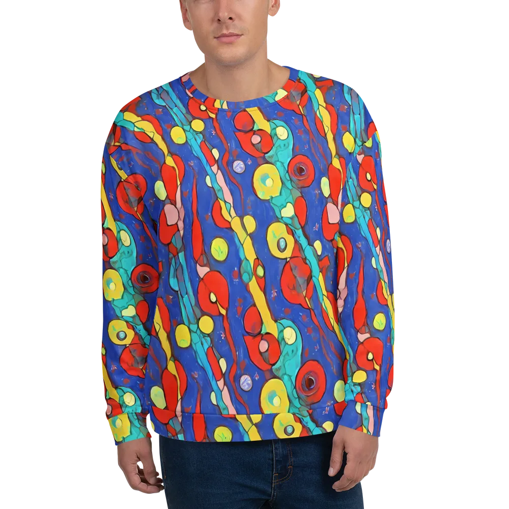 Colorwave Garden on Sweatshirt — Front