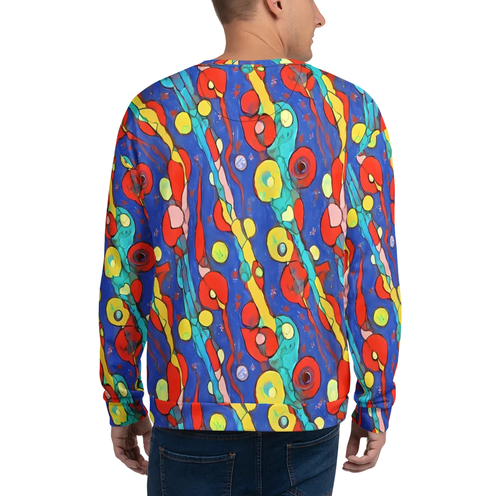 Colorwave Garden on Sweatshirt — Back