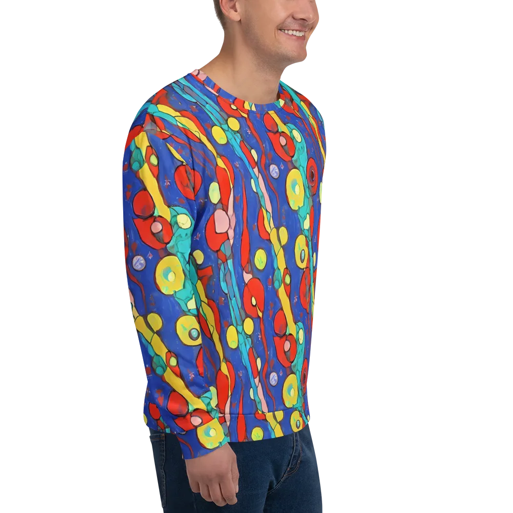 Colorwave Garden on Sweatshirt — Right Front