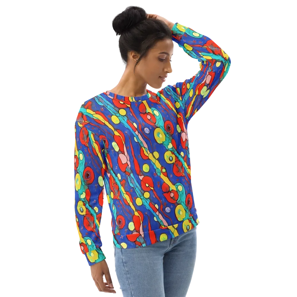 Colorwave Garden on Sweatshirt — Right Front