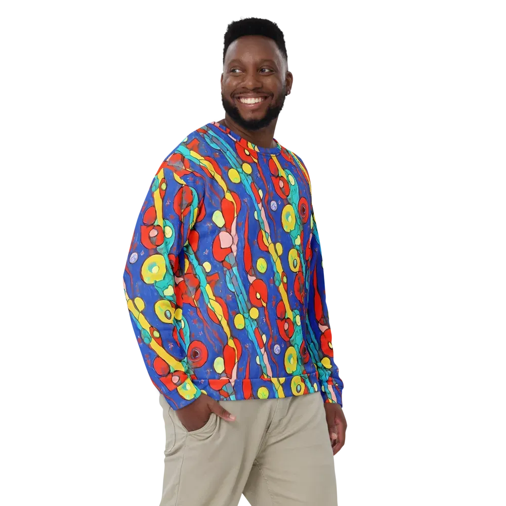 Colorwave Garden on Sweatshirt — Front