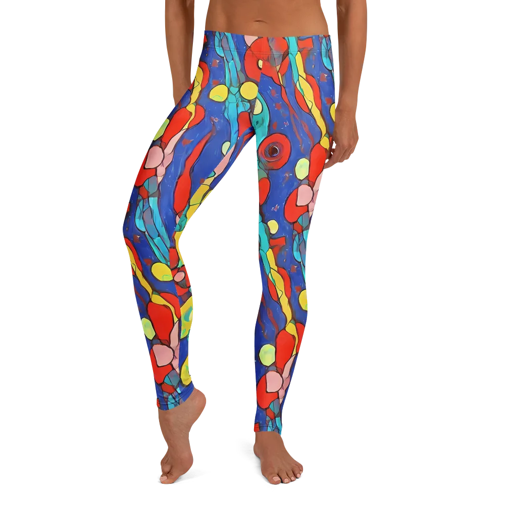 Colorwave Garden on Leggings — Front