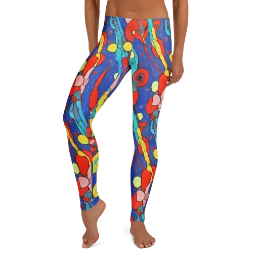 Colorwave Garden on a Leggings
