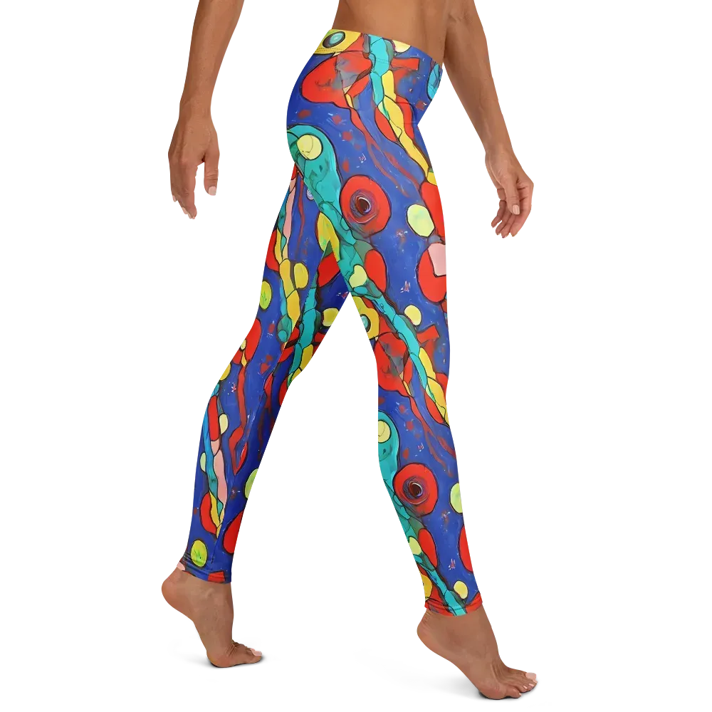 Colorwave Garden on Leggings — Right