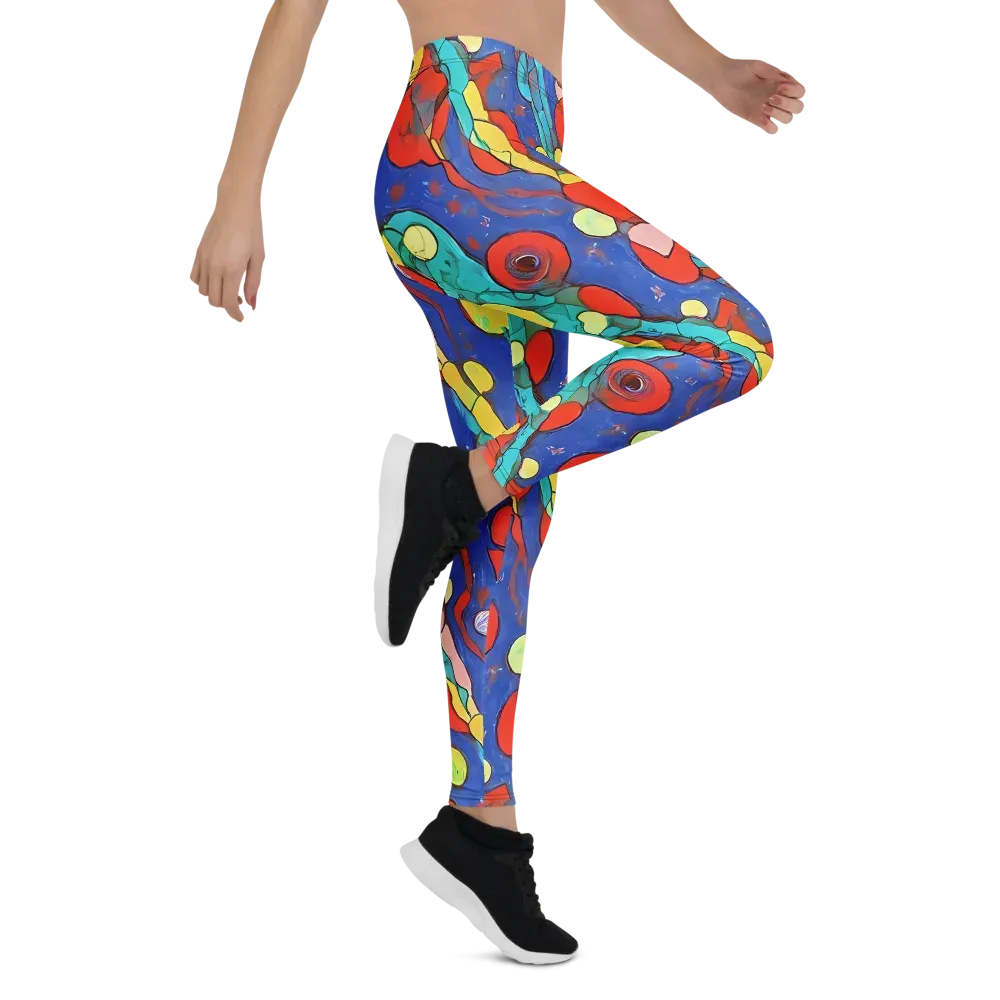 Colorwave Garden on Leggings — Right